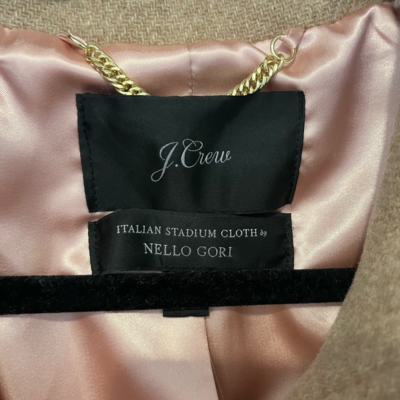 Women’s TAN wool coat NWT - size 24 - J.Crew - Picture 10 of 11